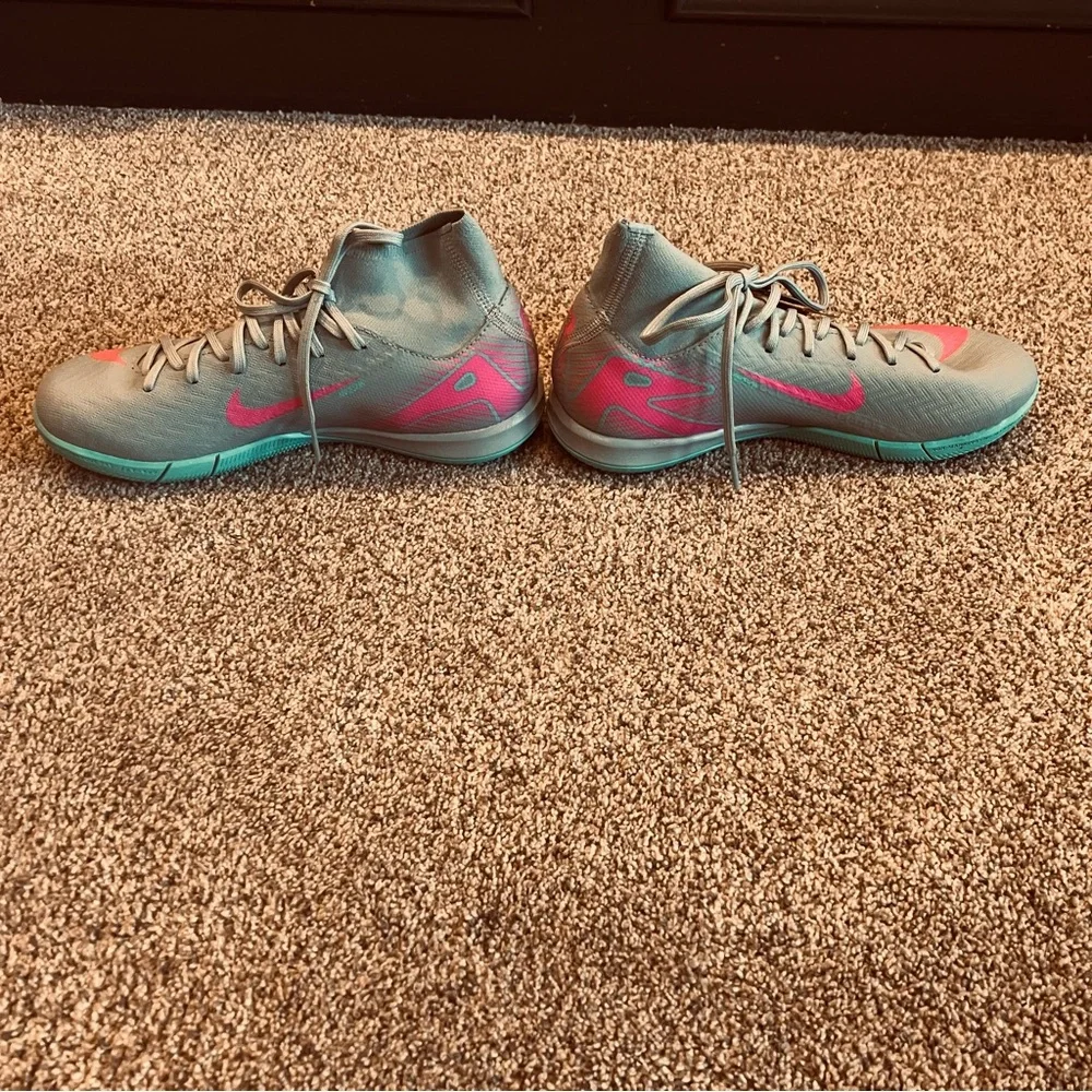 Nike Zoom Mercurial‎ Superfly Academy 10 Indoor Soccer Shoes SZ 4 Prism Pack NWT - Picture 3 of 9
